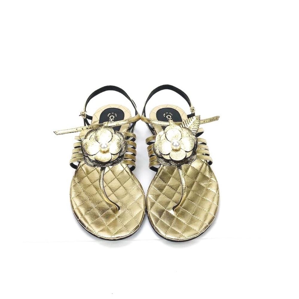 Chanel Camelia Sandals Size 36